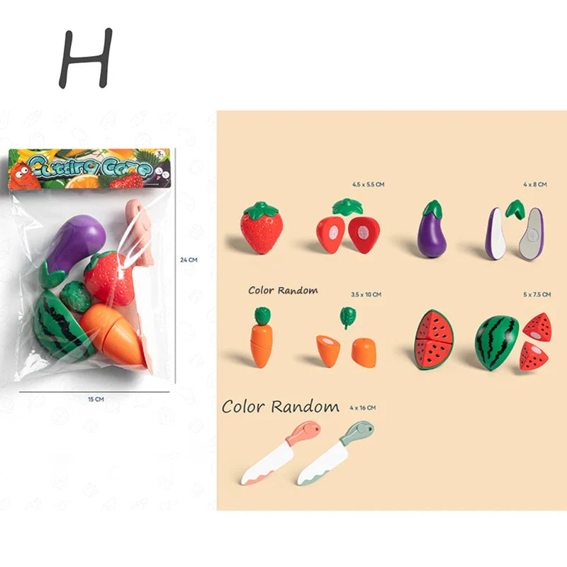 Kids Pretend Play Kitchen Set β Simulation Fruits and Vegetables Toys