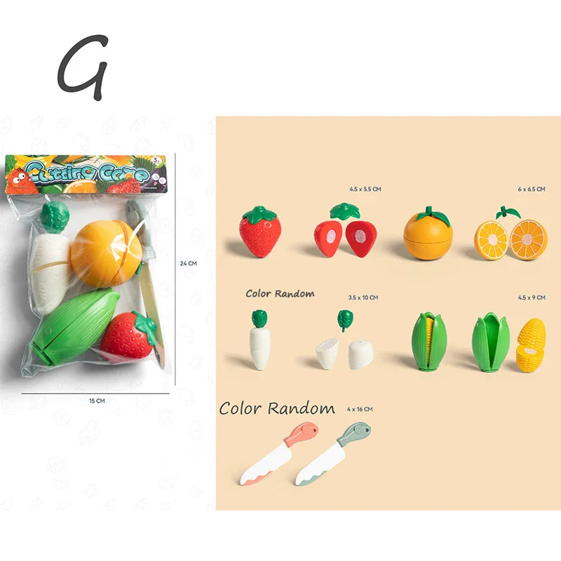 Kids Pretend Play Kitchen Set β Simulation Fruits and Vegetables Toys