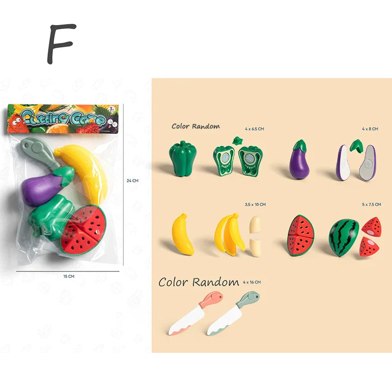 Kids Pretend Play Kitchen Set β Simulation Fruits and Vegetables Toys