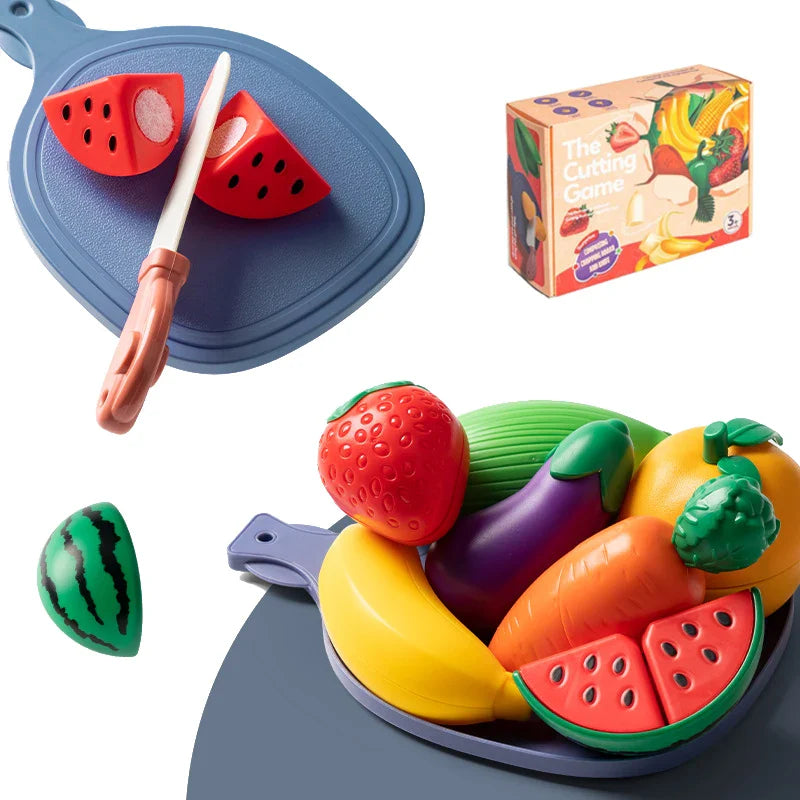 Kids Pretend Play Kitchen Set β Simulation Fruits and Vegetables Toys