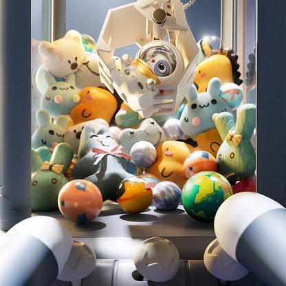 Space-Themed Claw Machine Toy