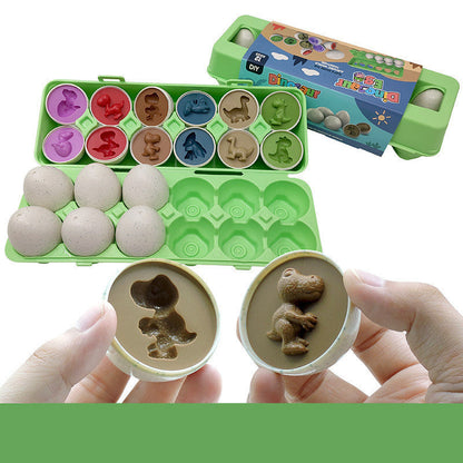 Shape Matching Egg Toy Set – Montessori Educational Puzzle for Kids and Toddlers